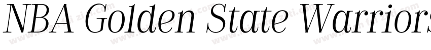 NBA Golden State Warriors Regular字体转换